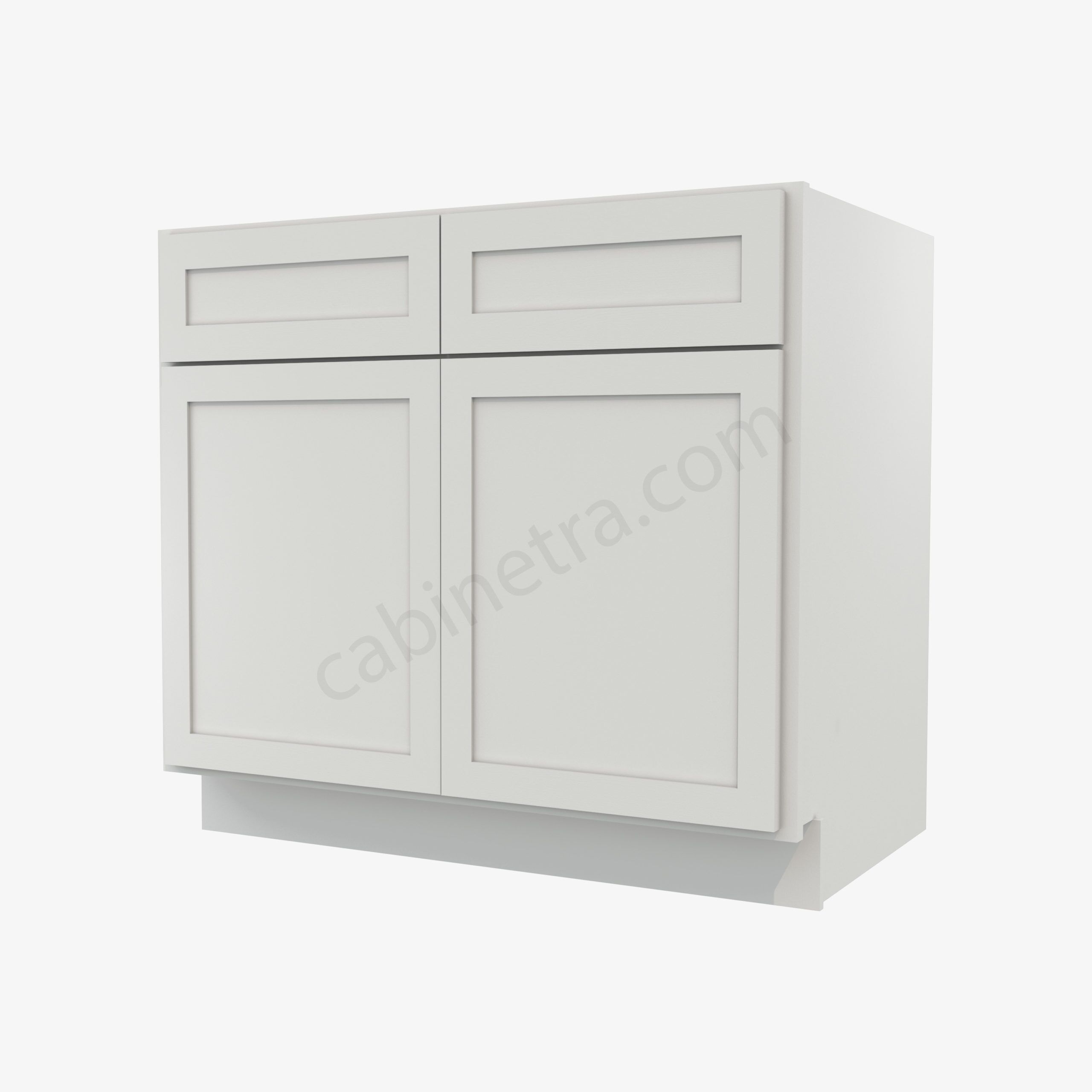 AW B36B 0 Forevermark Ice White Shaker Cabinetra scaled